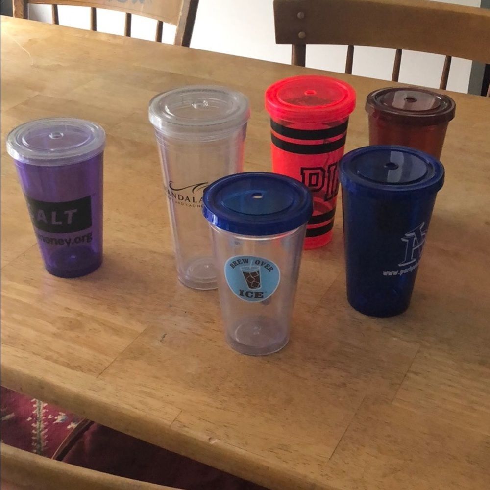 Six tumblers are used but in really good shape